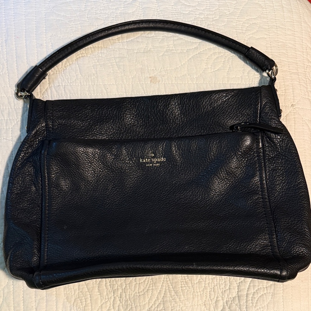 Kate Spade Black Textured Shoulder Bag